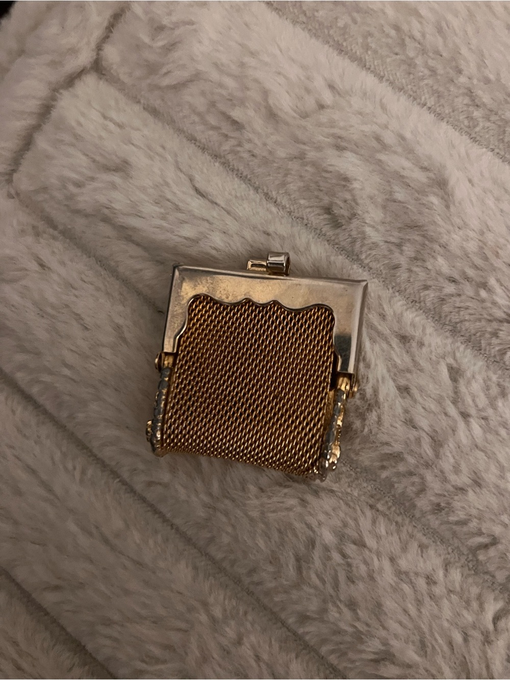 Vintage 1950’s Gold Mesh Clutch Handbag